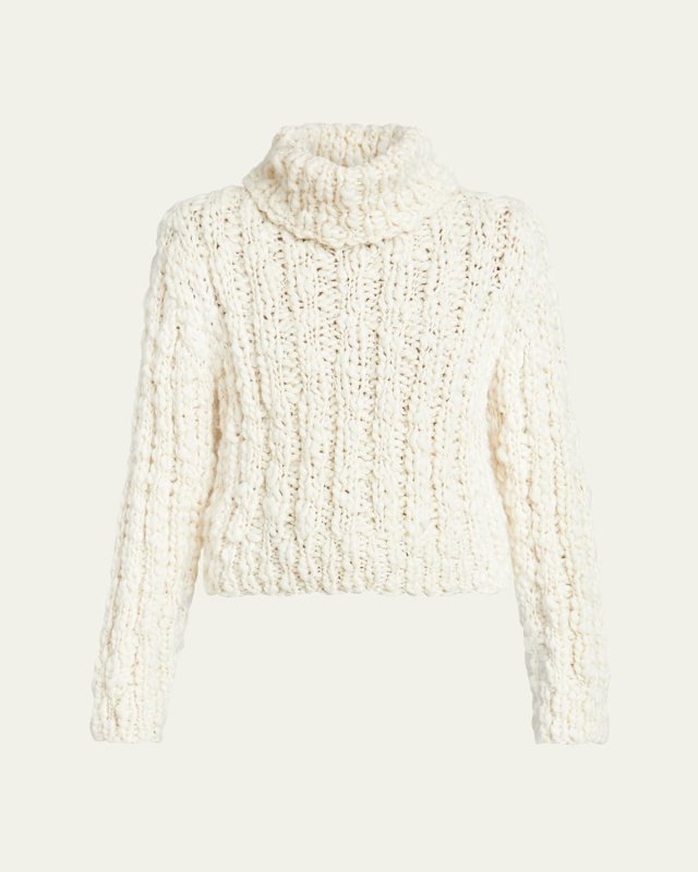 Cloudy Wool Turtleneck Sweater